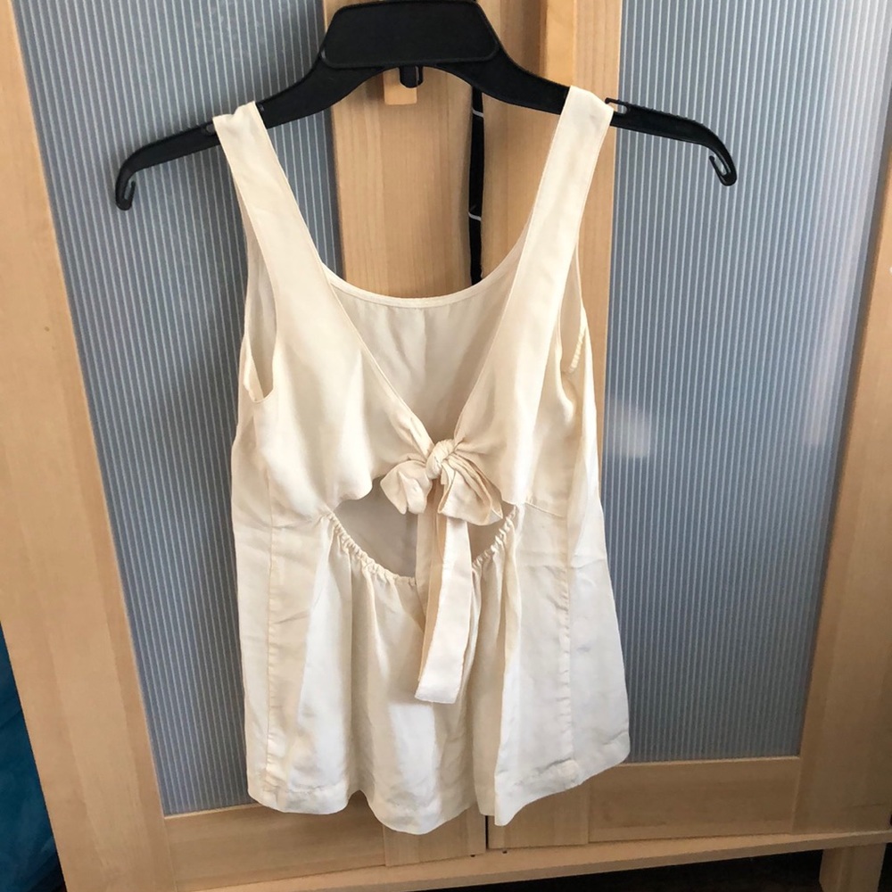 Madewell Open back with bow tank